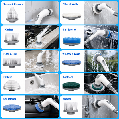 GrimeBeGone Electric Spin Scrubber