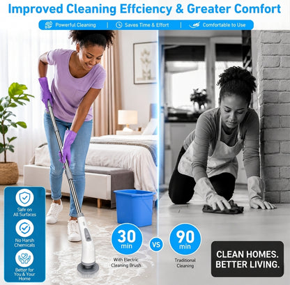 GrimeBeGone Electric Spin Scrubber