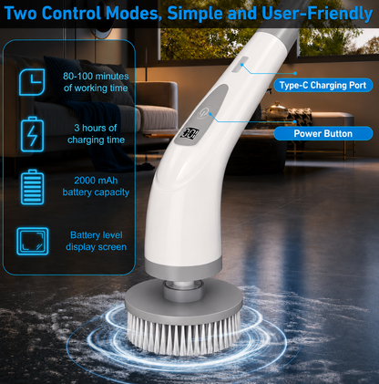 GrimeBeGone Electric Spin Scrubber
